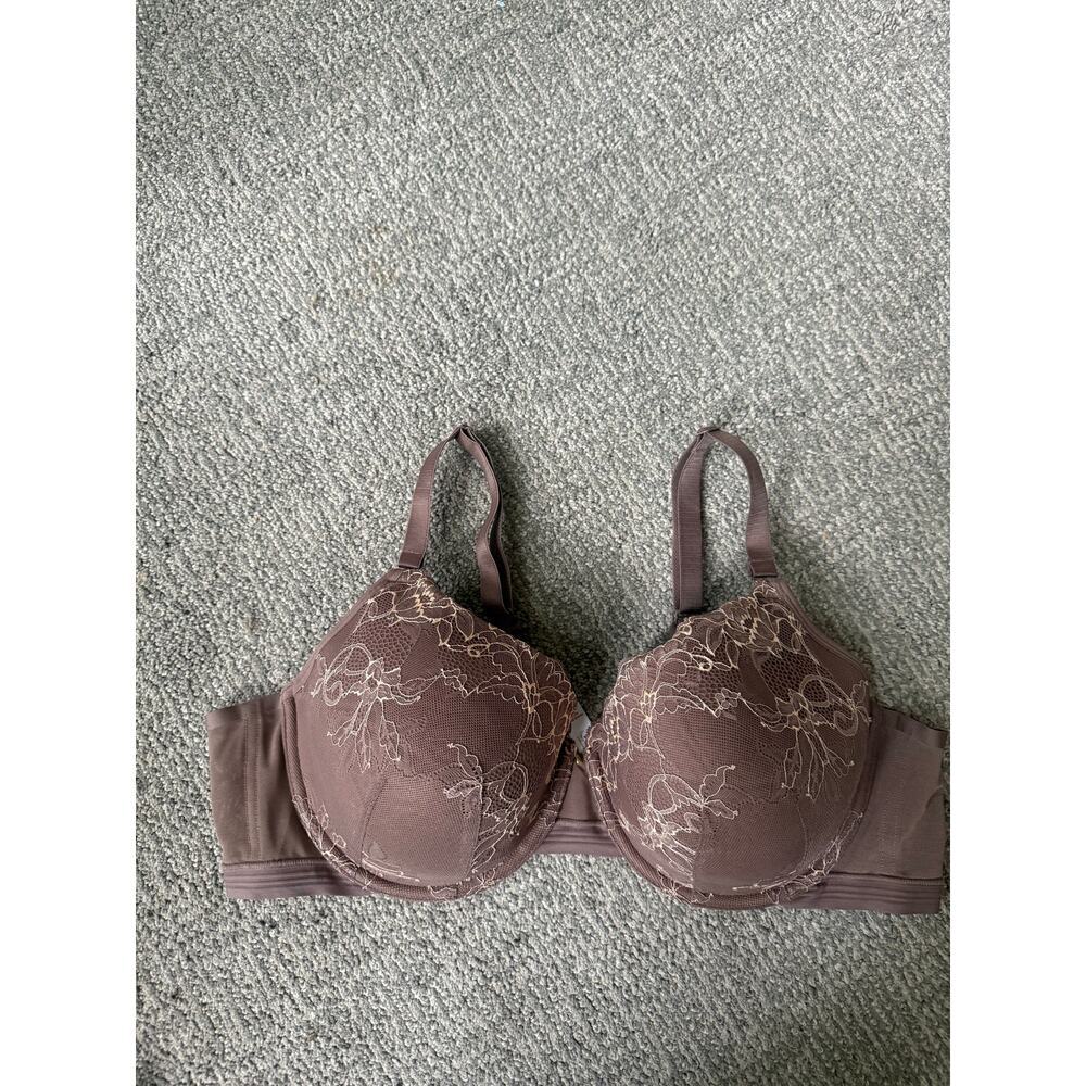 Cacique brown lace bra womens 44C